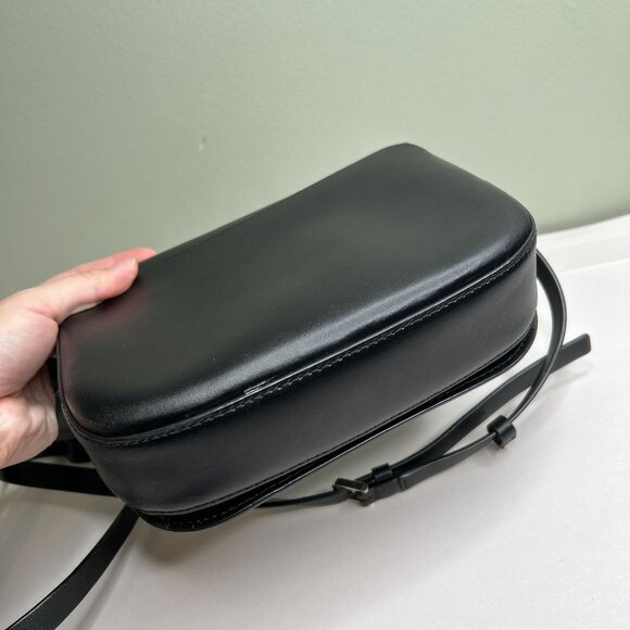 Kate Spade Nadine Medium Flap Black Smooth Leather Crossbody Bag - Picture 12 of 13